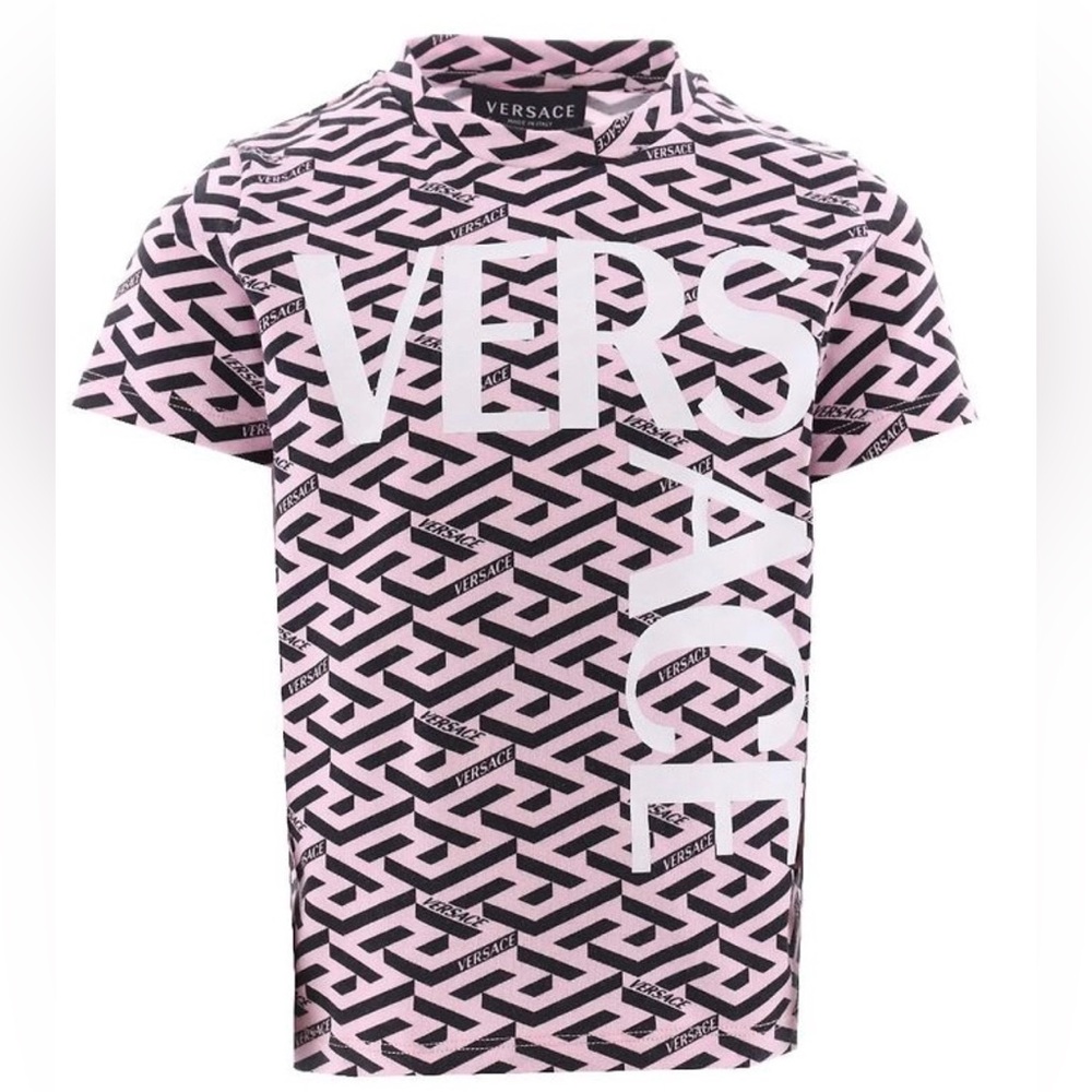 NWT Versace Large Logo T-Shirt Kids Size 6